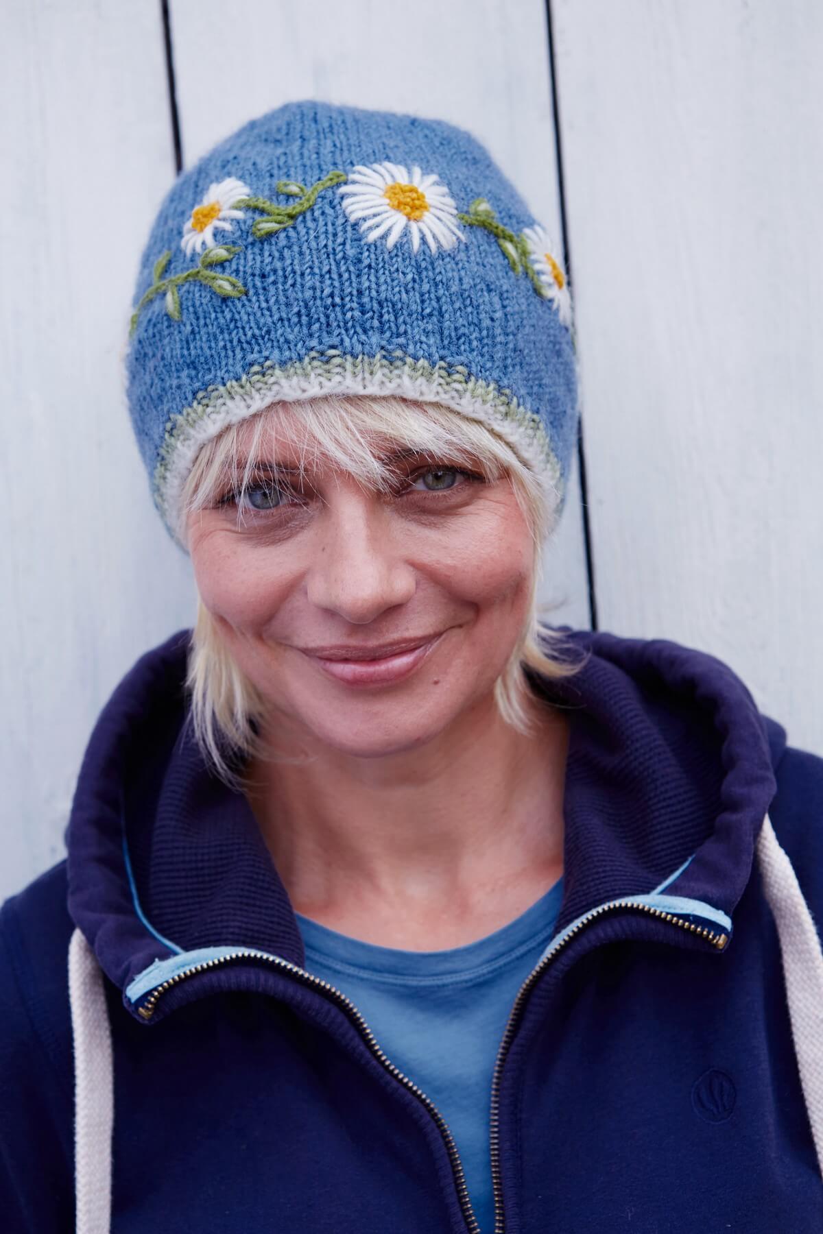 Daisy Chain Beanie Jacaranda