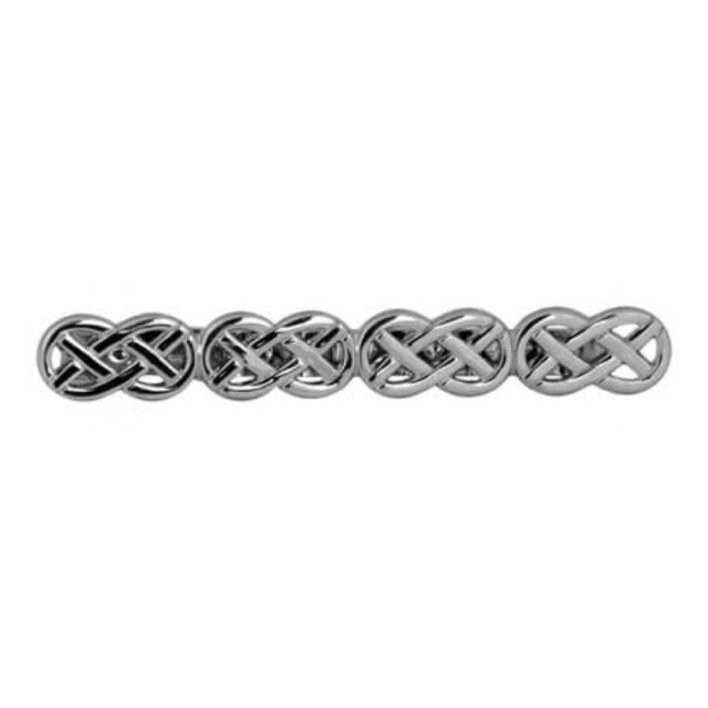 Rhodium Plated Celtic Tie Bar
