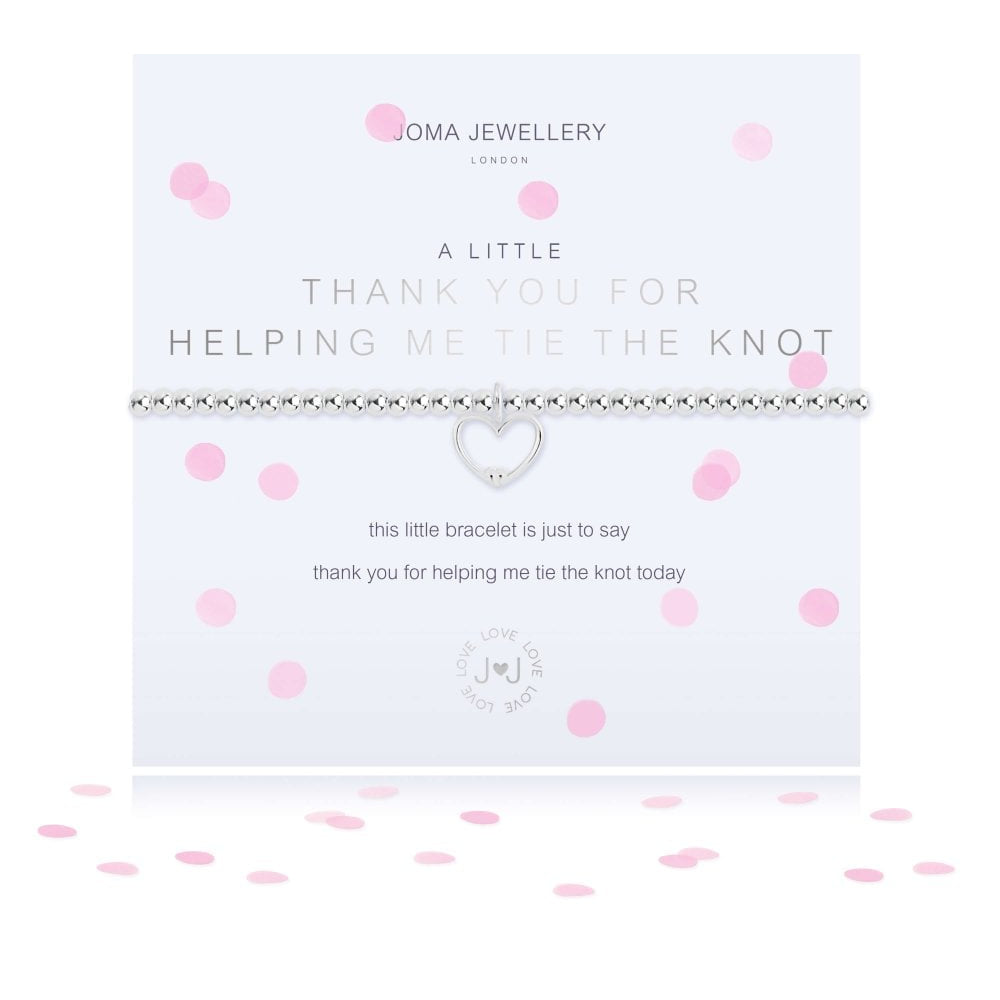 A Little | Thank You For Helping Me Tie The Knot |Bracelet | 17.5cm Stretch