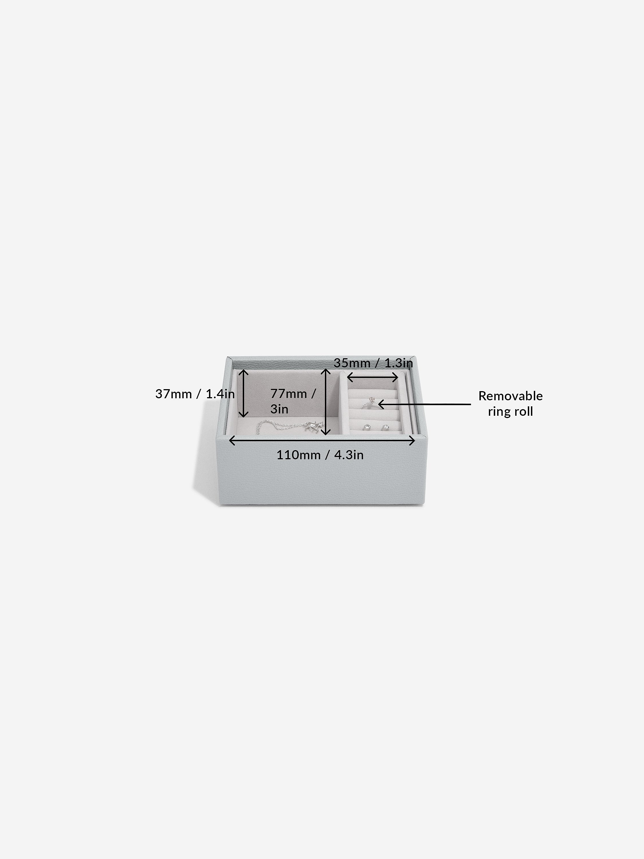 Pebble Grey Set of 2 Micro Stackers
