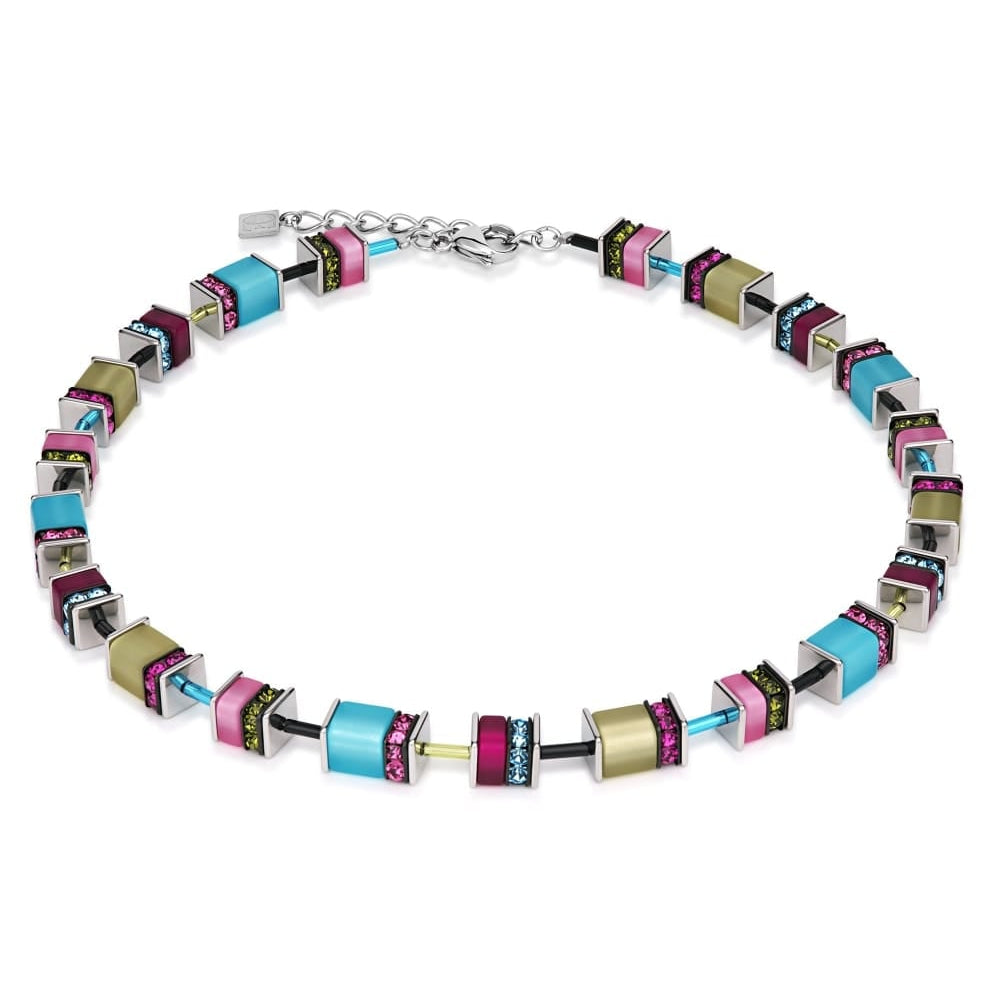 Ladies' Multicolour Necklace Featuring Swarovski Crystals