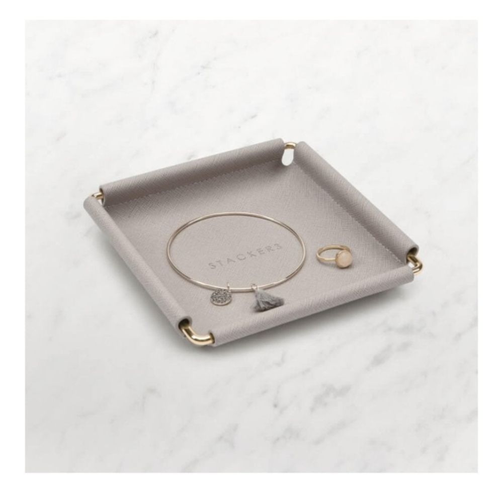 Taupe Square Metalframe Tray