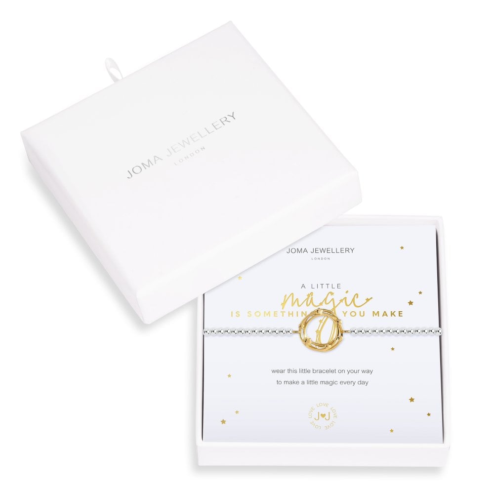 Boxed A Little | Magic Is Something You Make | Gold And Silver | Bracelet | 17.5cm Stretch