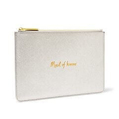 Bridal Perfect Pouch 'Maid Of Honour' In Silver