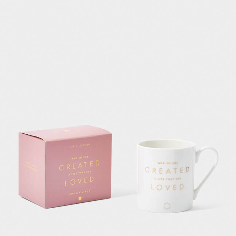 Porcelain Mug | And So She Created A Life That She Loved