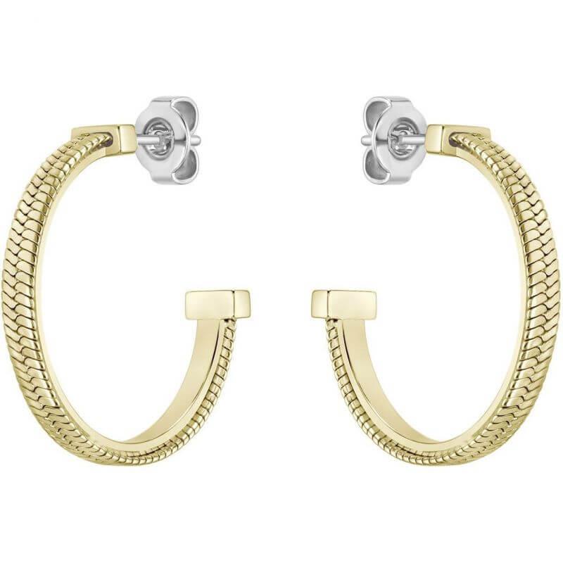 Zia Gold Plated Hoop Ladies Earrings