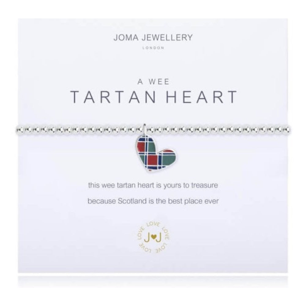 A Wee 'Tartan Heart' Bracelet