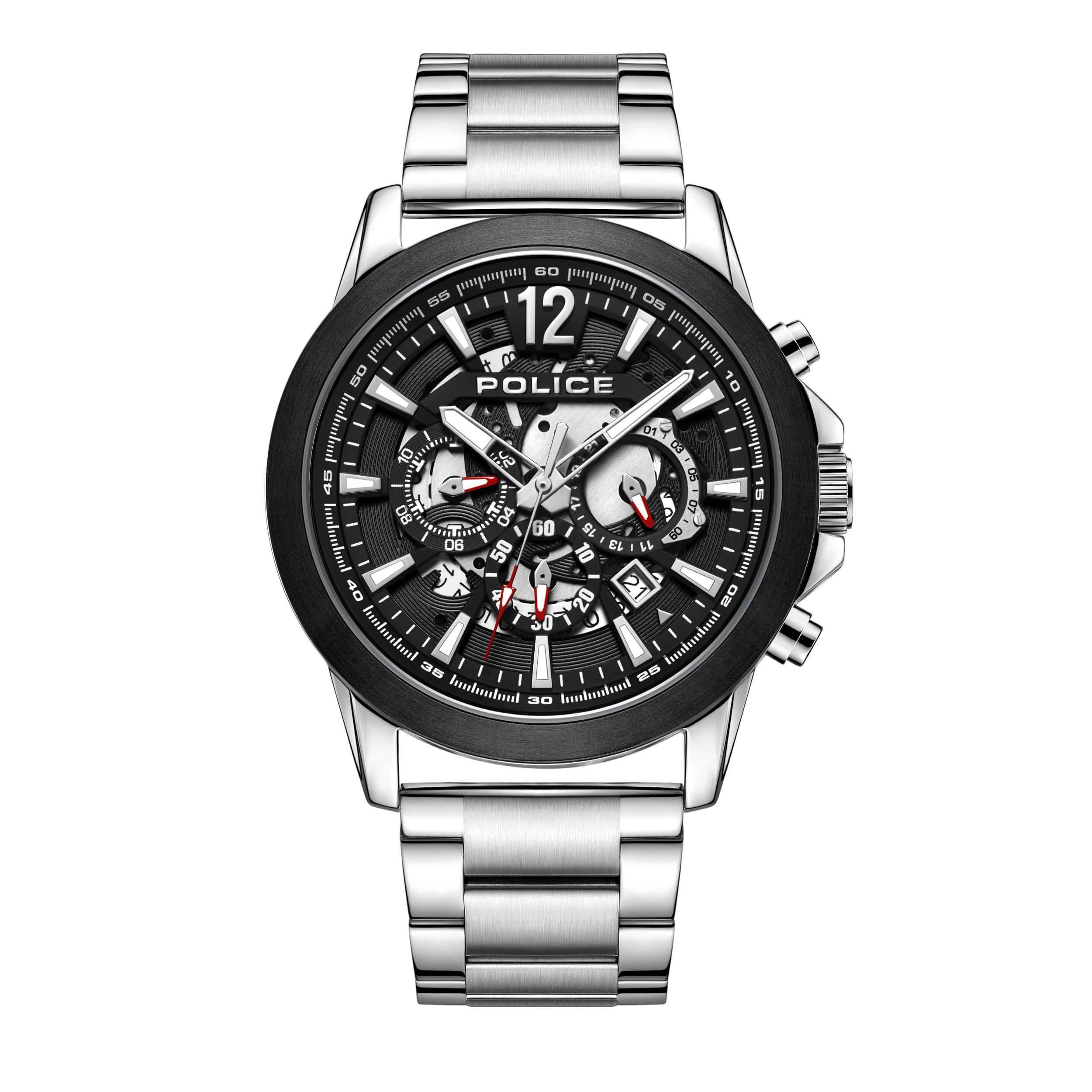 VERTIGO Multifunction Grey Dial With SS Bracelet Strap Watch