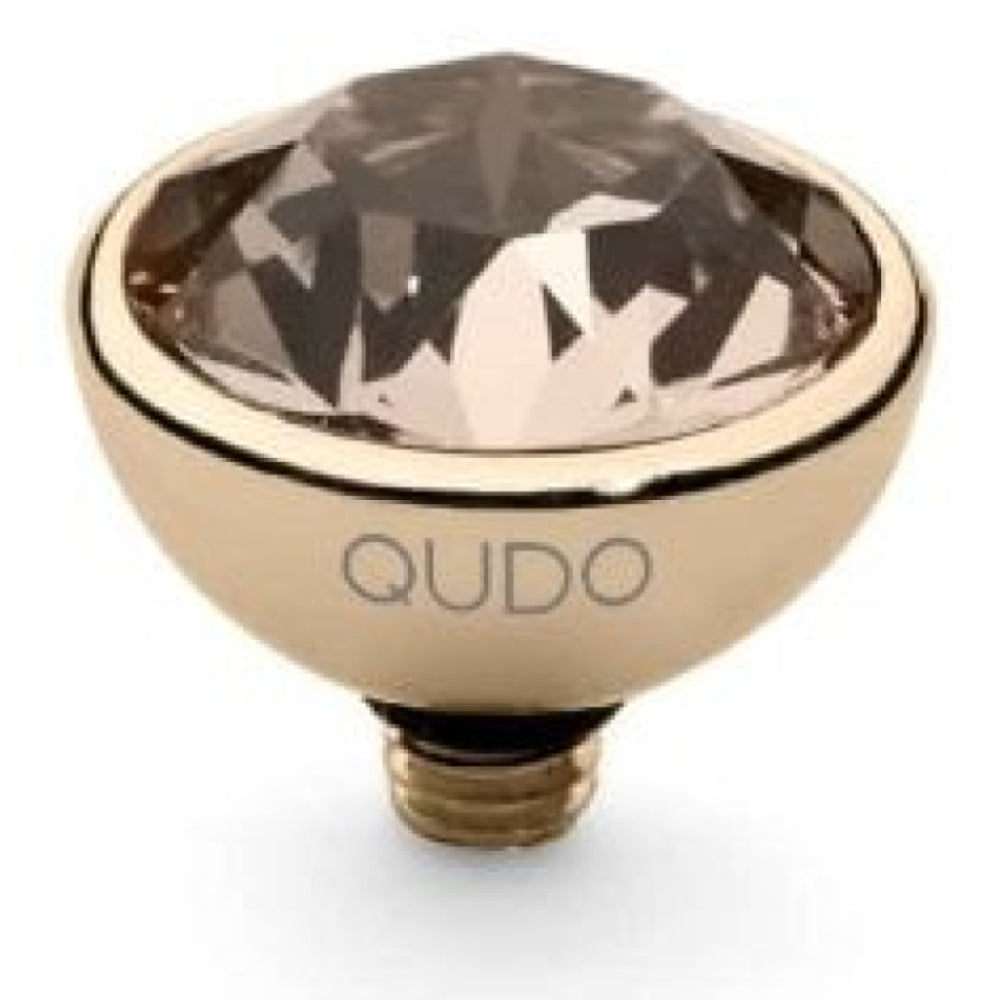 Famosa Gold 10mm Bottone Ring Top Silk