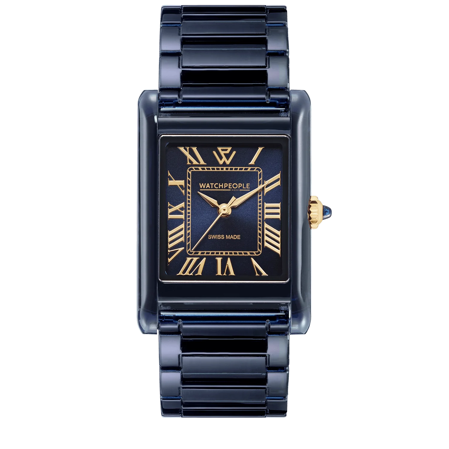 WP6 Clear Shiny Midnight Blue Watch