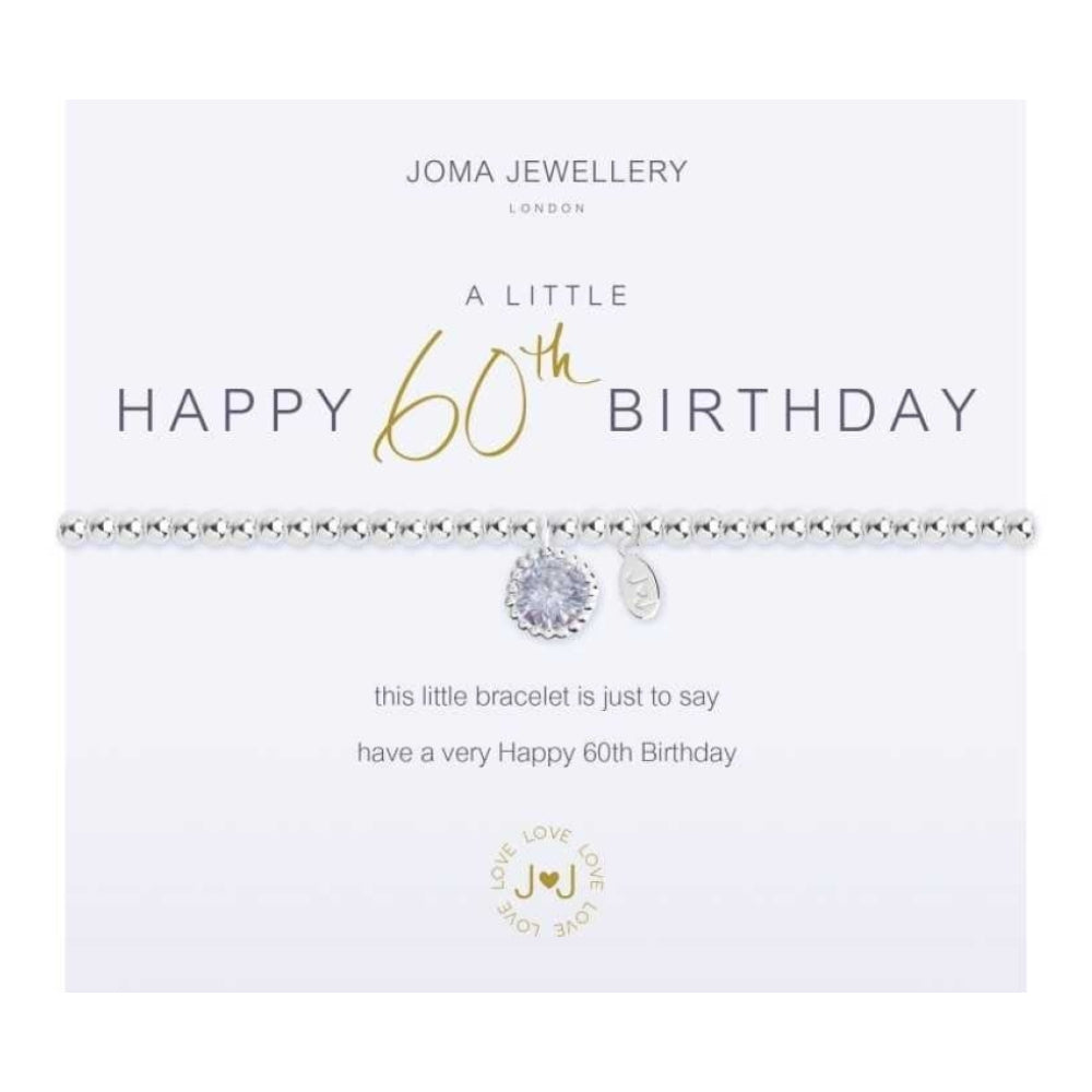 a little 60TH BIRTHDAY - silver bracelet