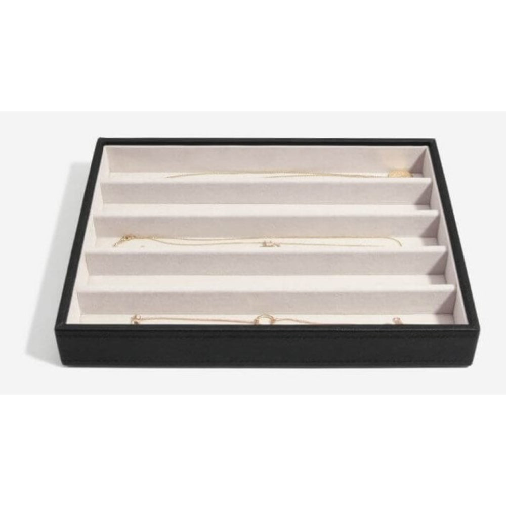 Classic Black 5 Section Jewellery Tray