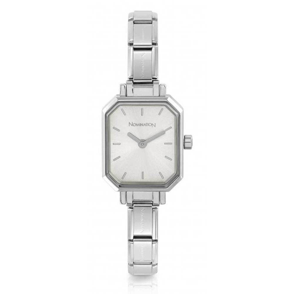 Rectangle Composable Classic Watch Silver