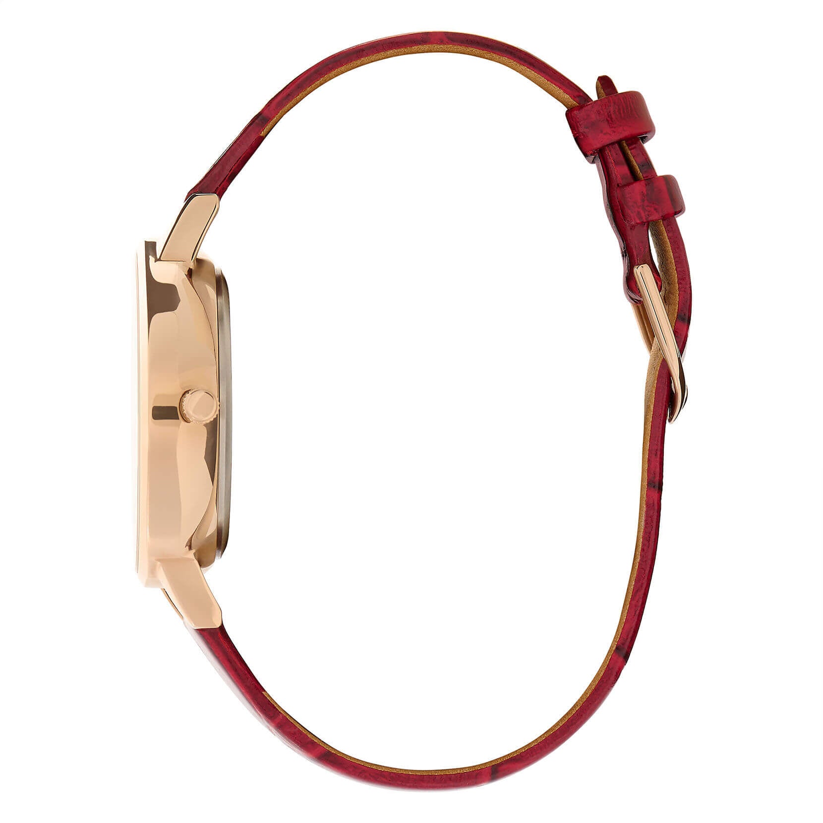 Regal Multifunction White, Gold & Burgundy Watch