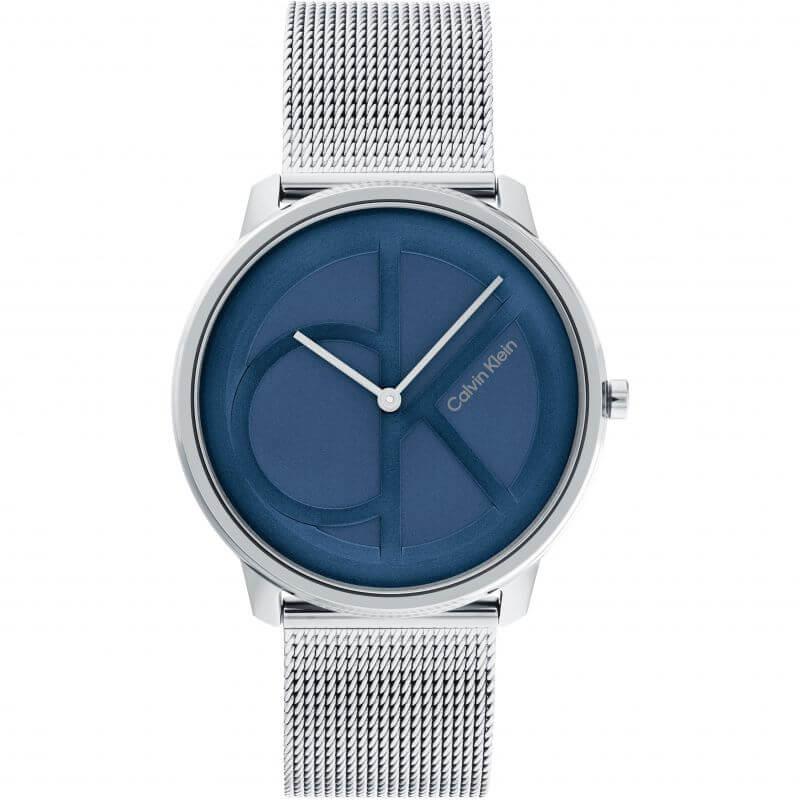 Iconic Blue CK Dial & Steel Mesh Strap Watch