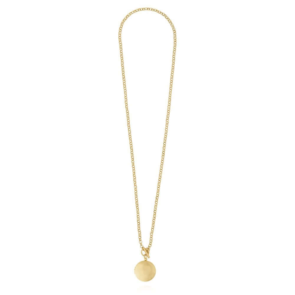 Life Lockets Gold Round Locket 50cm Necklace