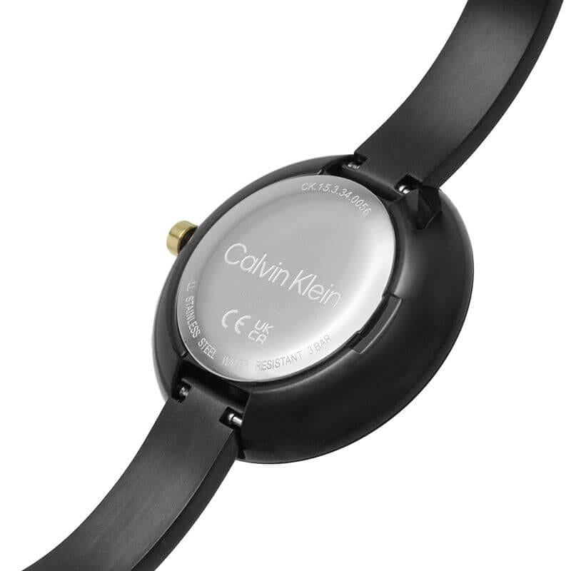 Confidence Bangle Black Dial Black Bracelet Ladies Watch