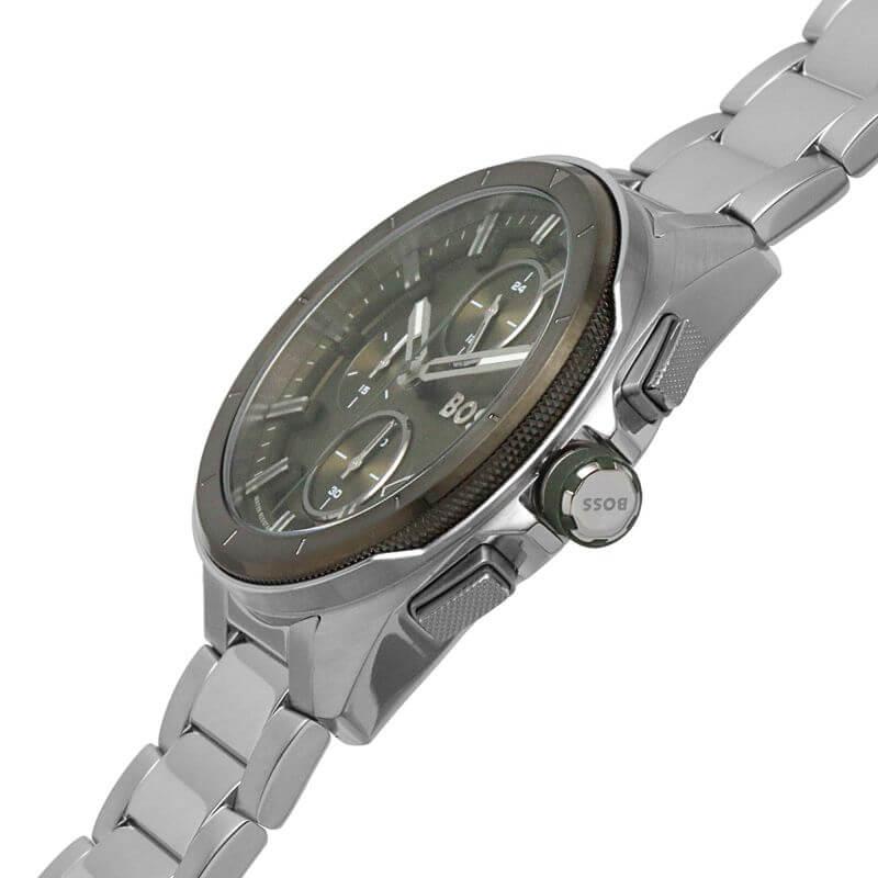 Volane Green Chronograph Dial Steel Bracelet Gents Watch