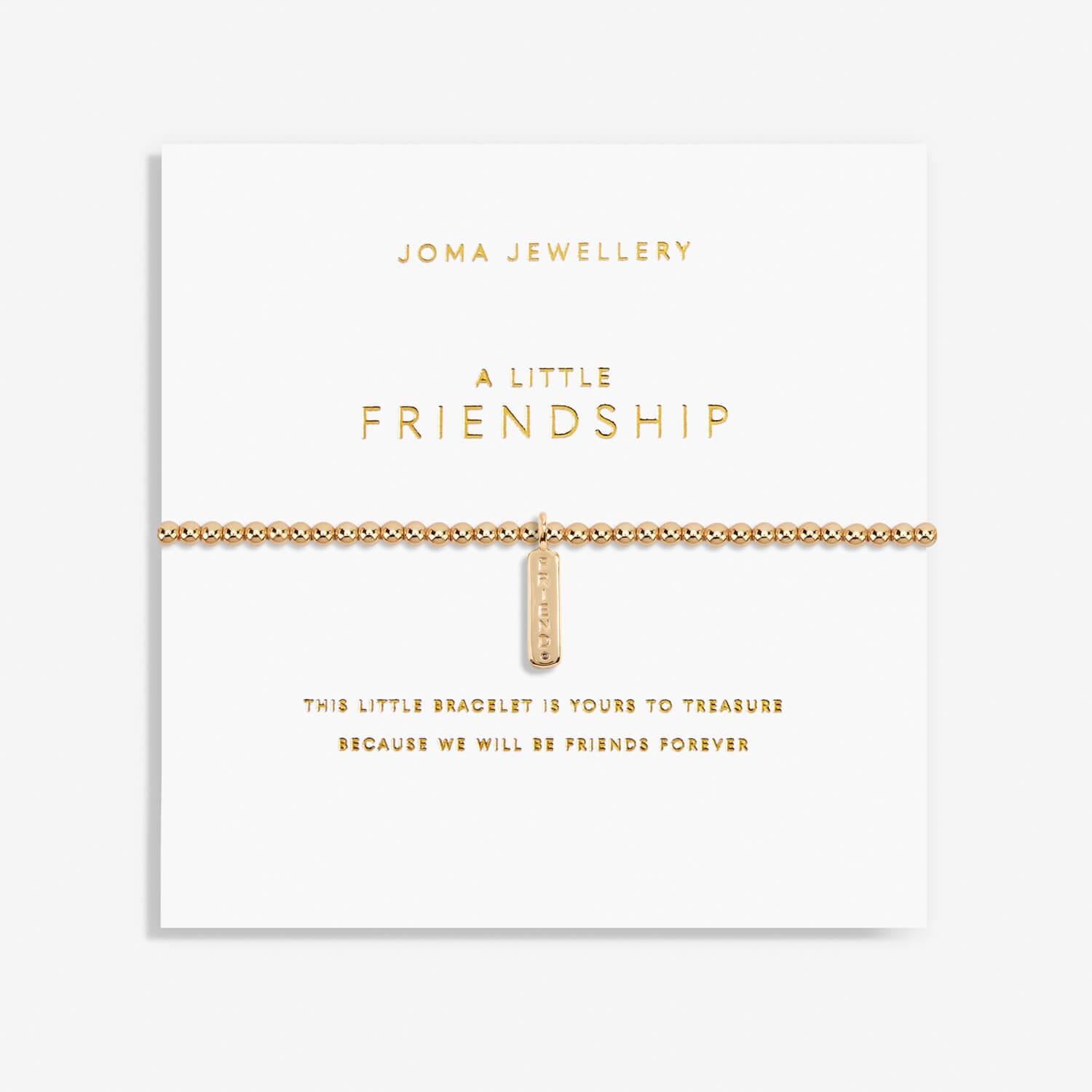 Gold A Little 'Friendship' Bracelet