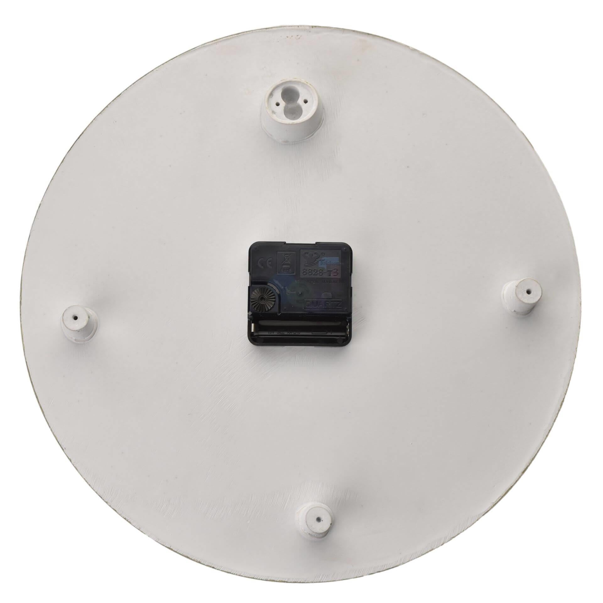 Resin Wall Clock 30cm - Pewter
