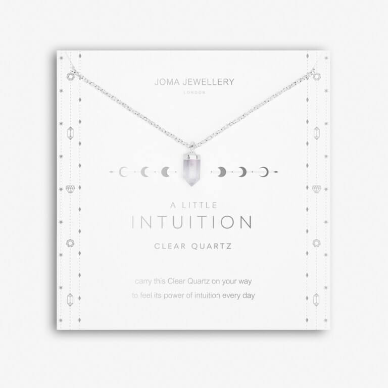 Crystal A Little | Clear Quartz | Silver | Necklace | 46cm + 5cm Extender
