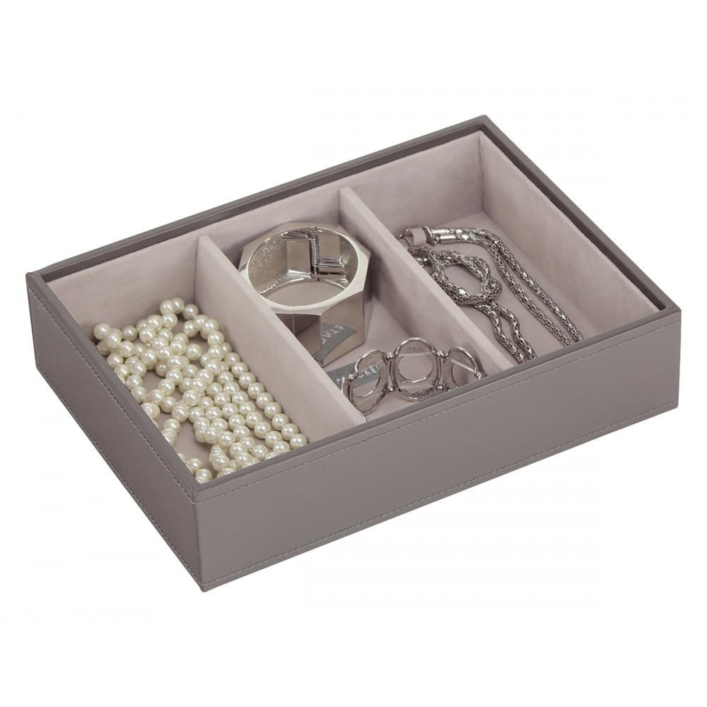 Classic Mink Grey Large Section Jewellery Tray