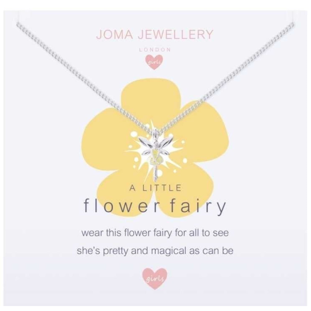 a little FLOWER FAIRY - buttercup - silver necklace