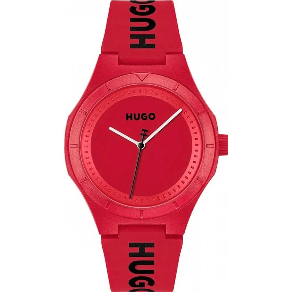 #LIT Red Dial With Red Silicone Strap Mens Watch