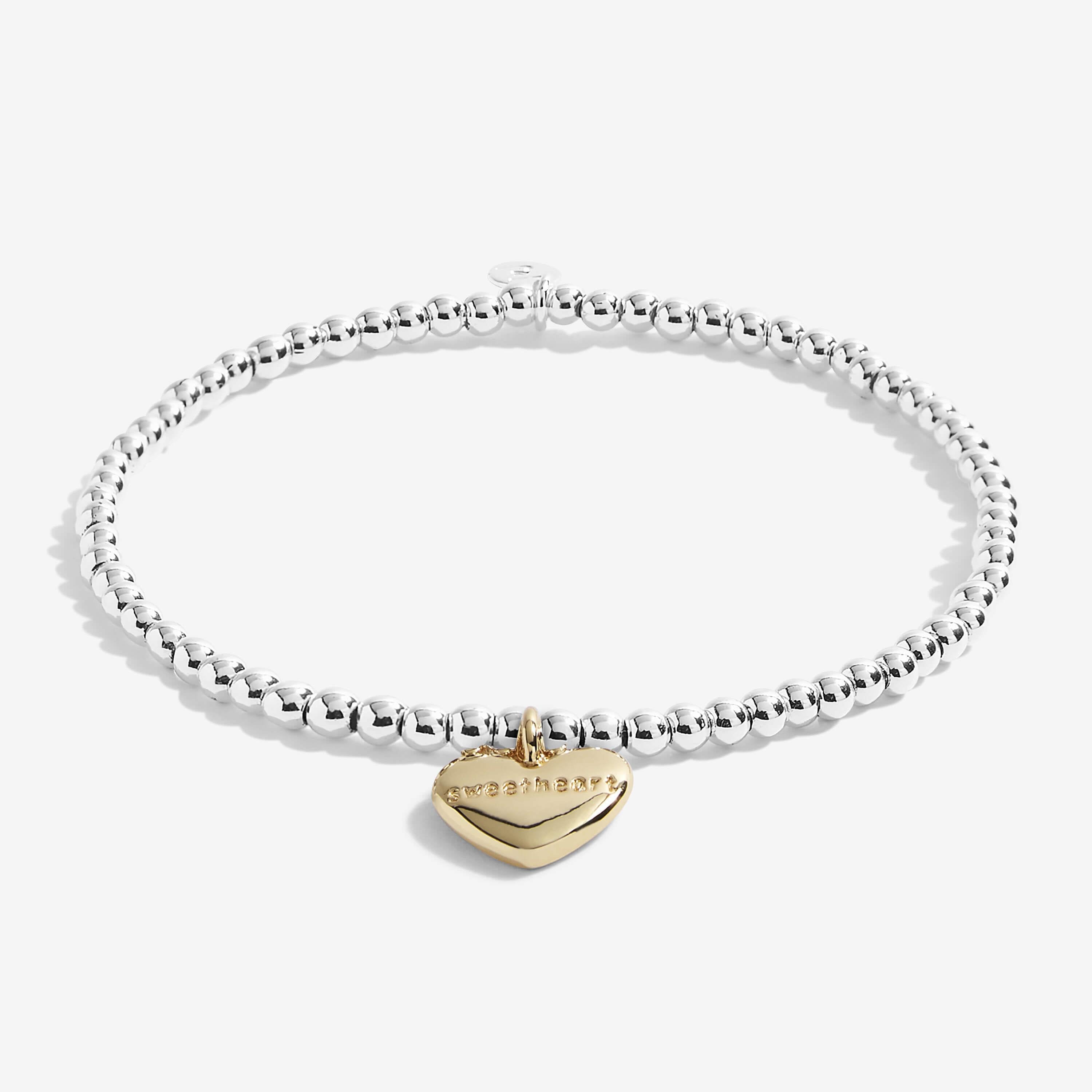 A Little | Sweetheart | Silver | Bracelet | 15.5cm Stretch