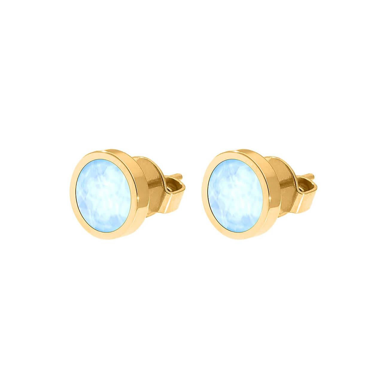 Canino Crystal Sky Ignite 9 mm Ear Studs (G/P)