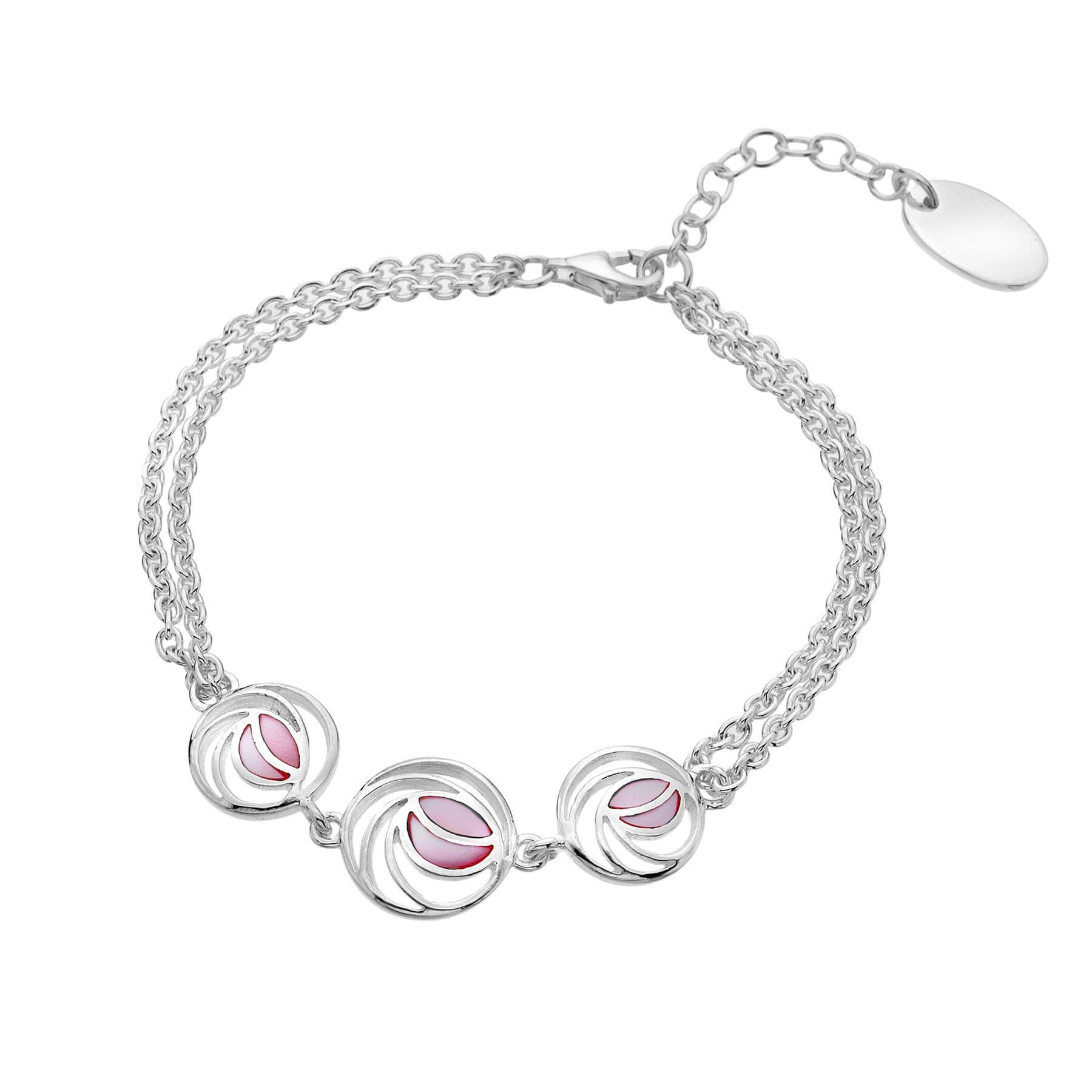 Mackintosh Rose With Pink MOP Bracelet