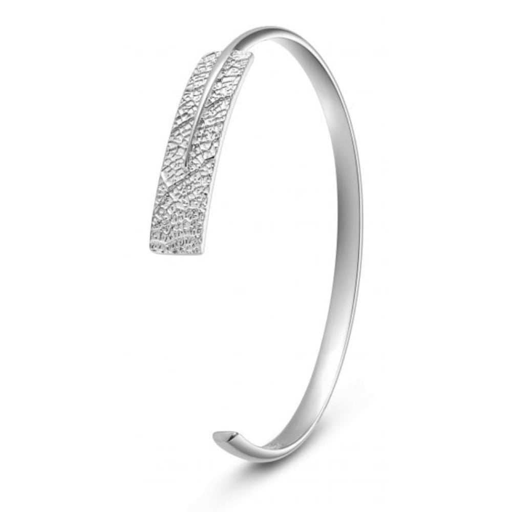 LEAF Bangle Silver Large