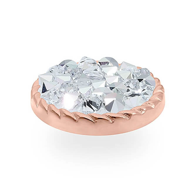 Top BOCCONI Flat 15mm Crystal (RG/P)