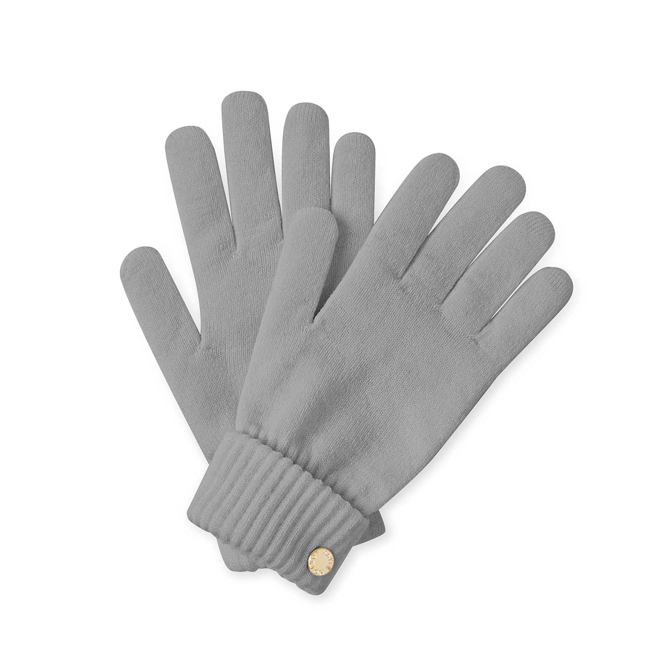 Chunky Knit Gloves | Grey- Medium Fit