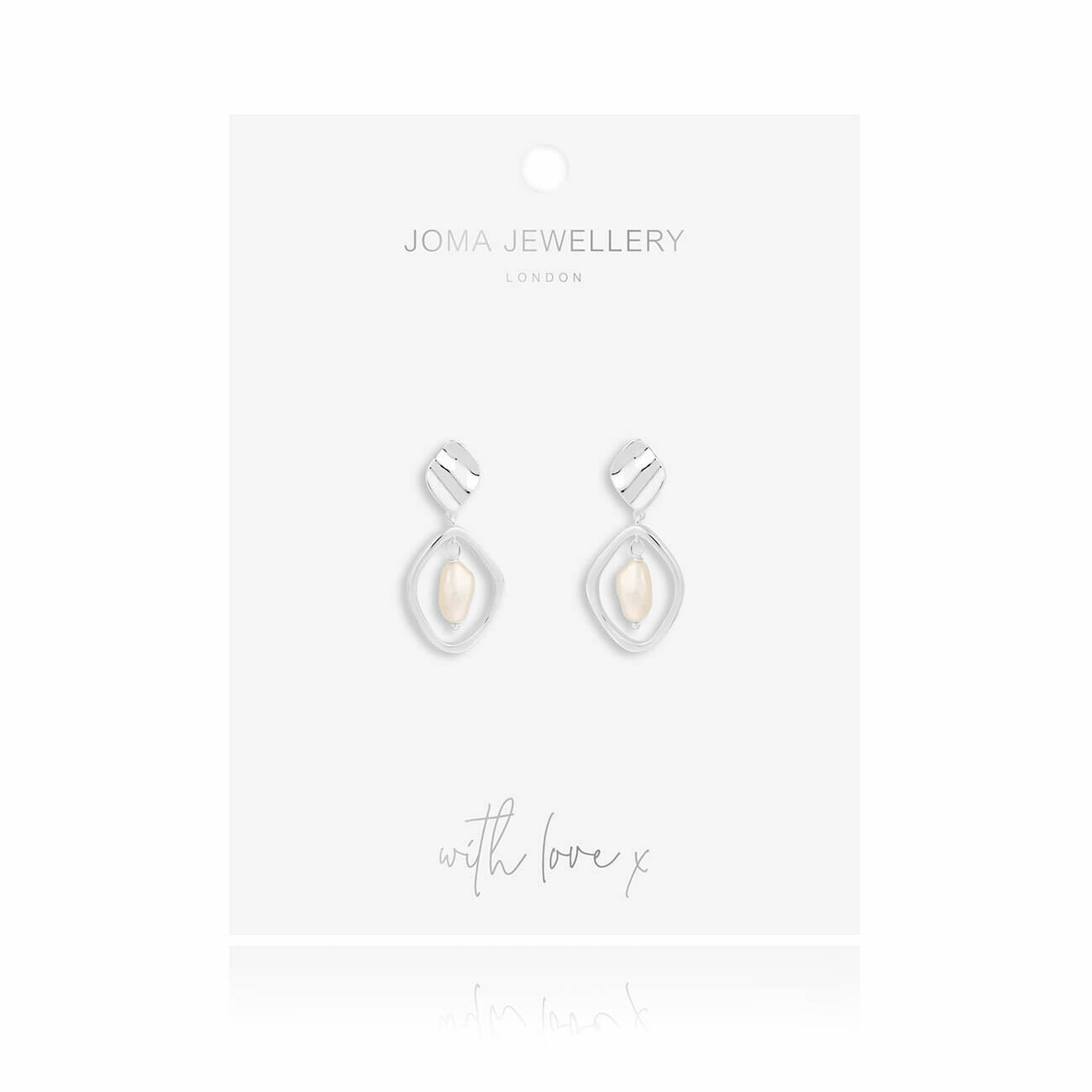 Statement Earrings | Silver | Wave Pearl | Earrings
