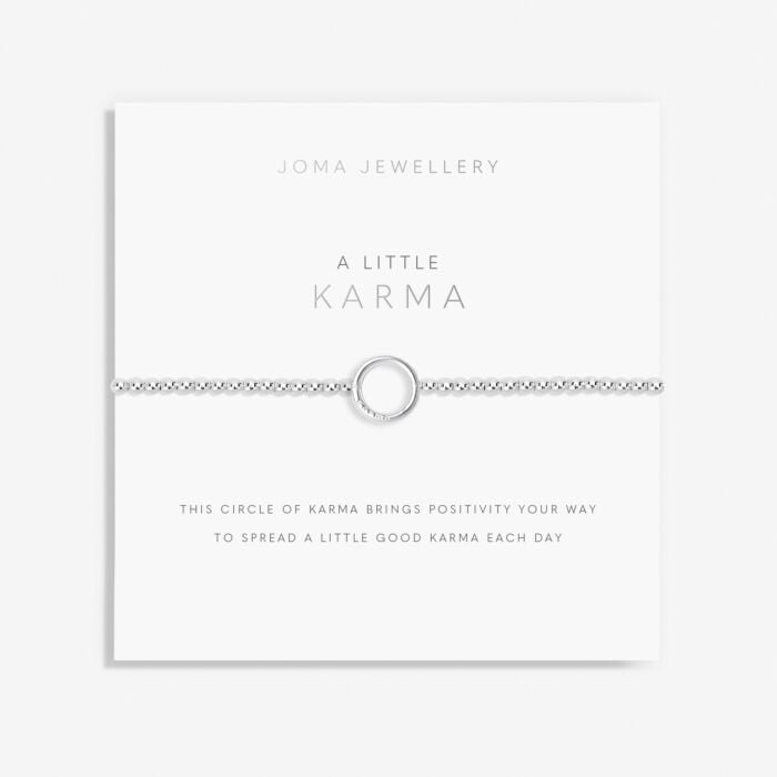 A Little Karma Silver Plated Bracelet