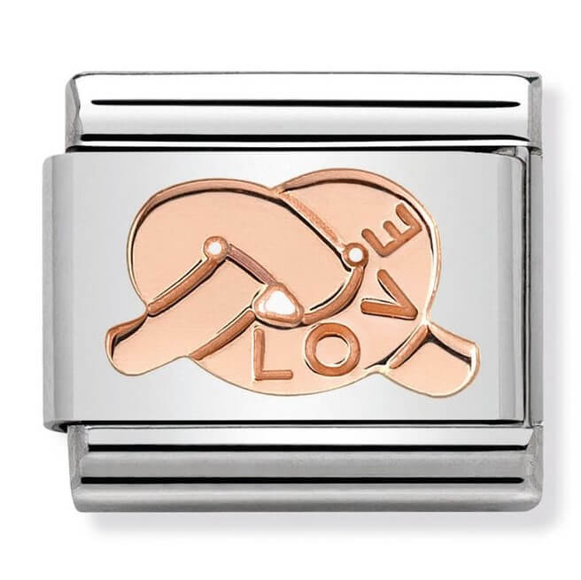 Composable Classic 9k Rose Gold Knot of Love Link