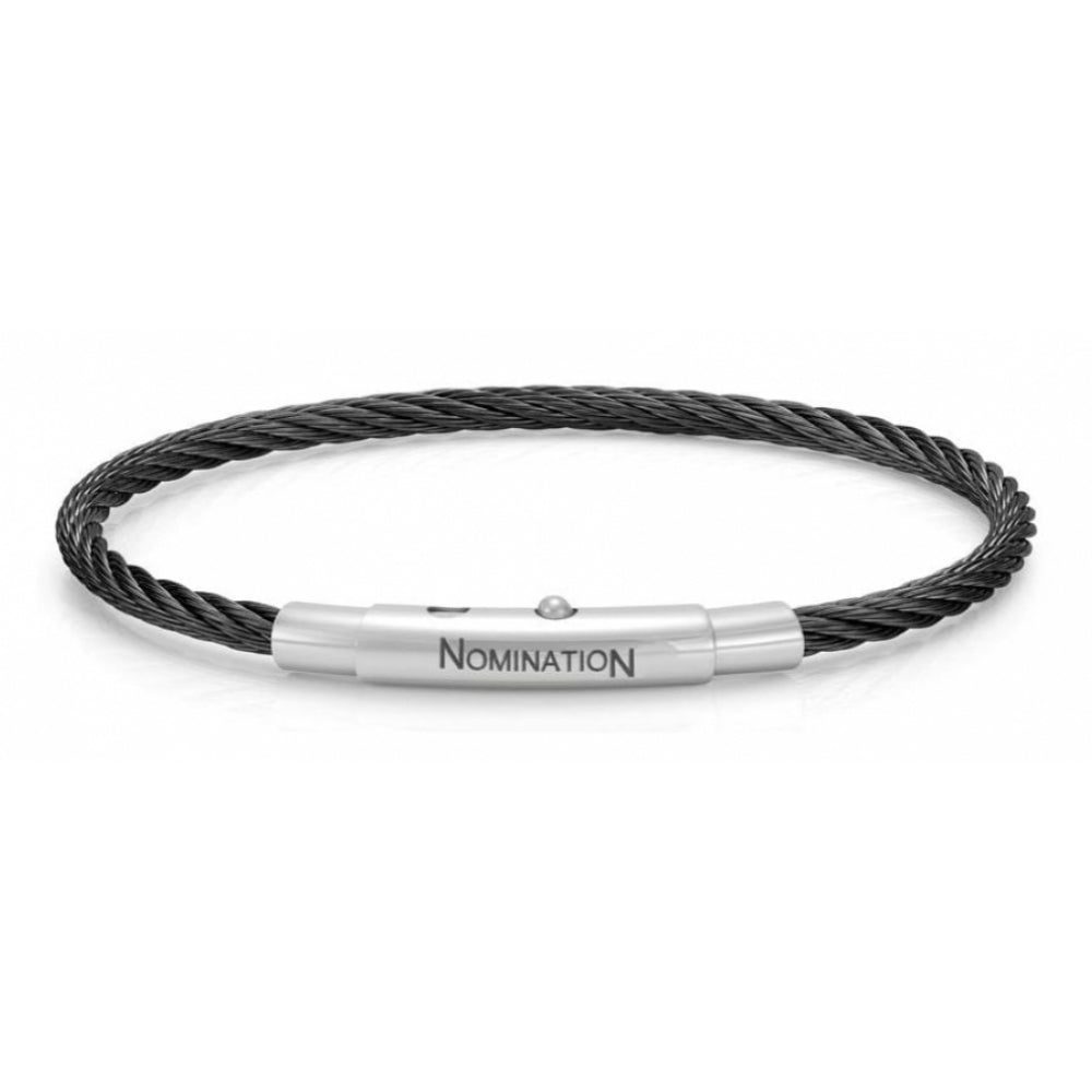 Portofino Stainless Steel Black Bracelet