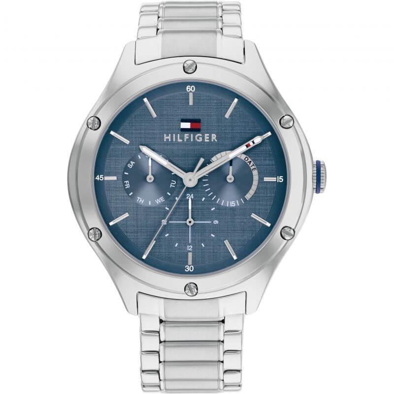 Lexi Stainless Steel Strap With Blue Dial Watch