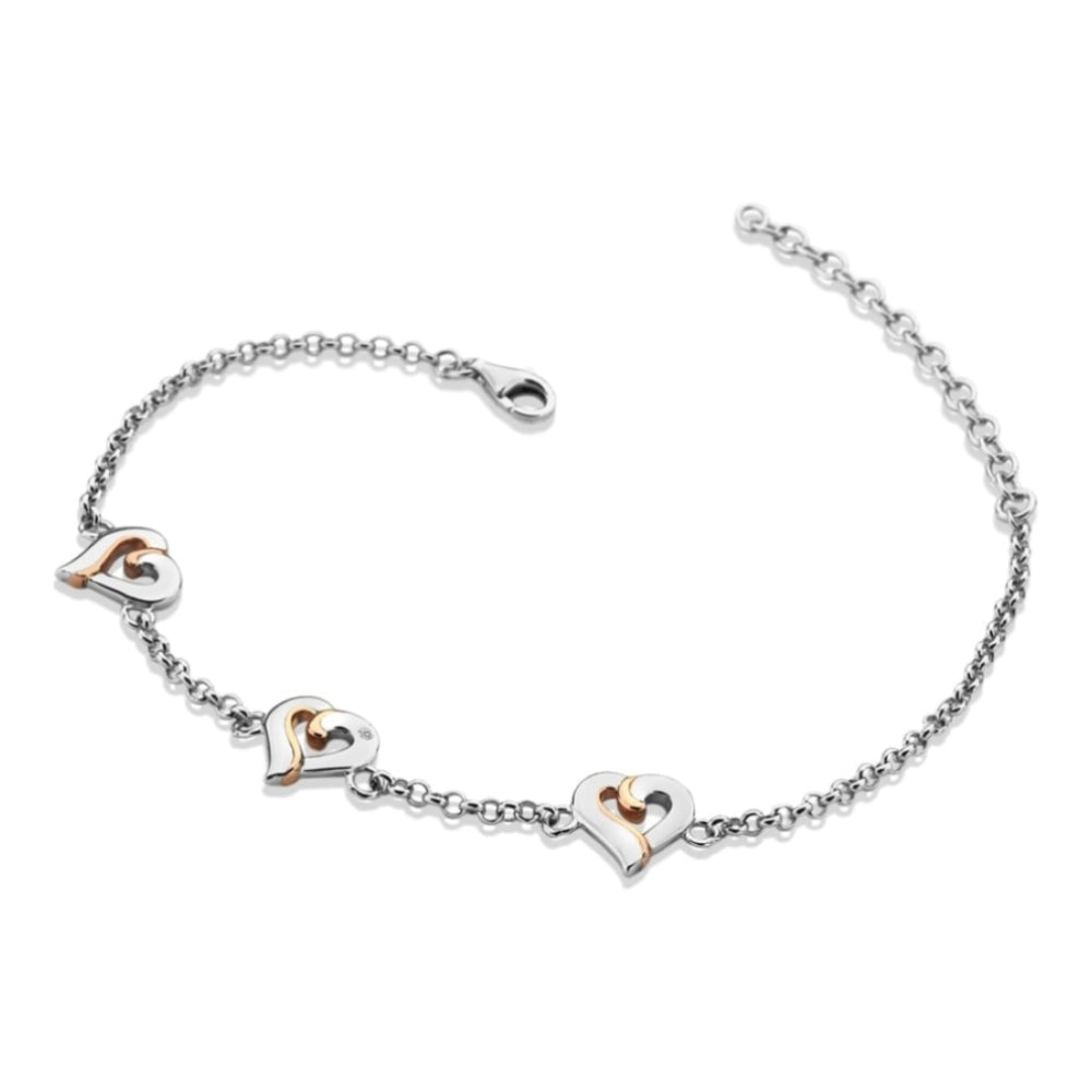 Silver & Rose Gold Together Bracelet