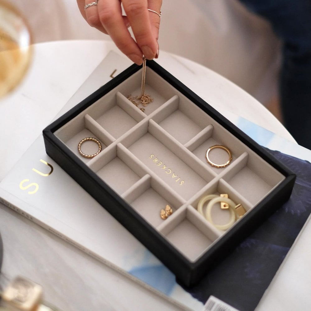 Black & Grey Mini 11 Section Stacker