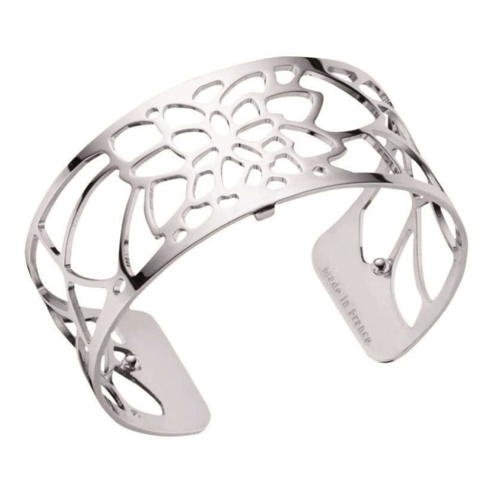 Silver Plated Nenuphar Pattern 25mm Cuff
