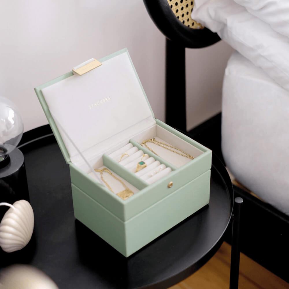 Sage Green Micro Stackers Set Of 2