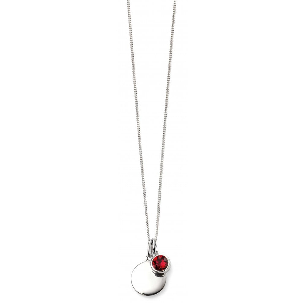 July Birth Stone Sterling Silver Pendant
