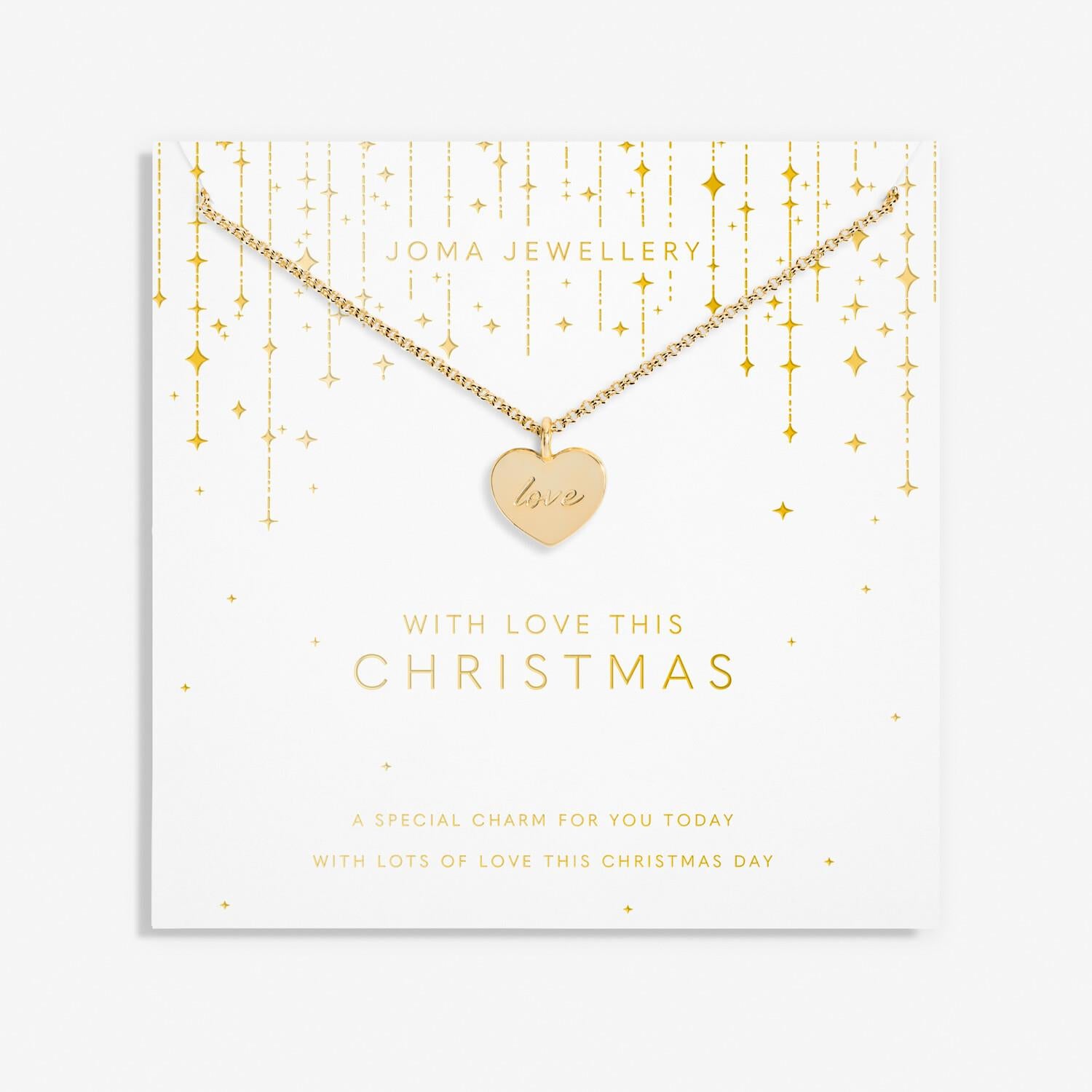 My Moments Christmas 'With Love This Christmas' Gold Necklace