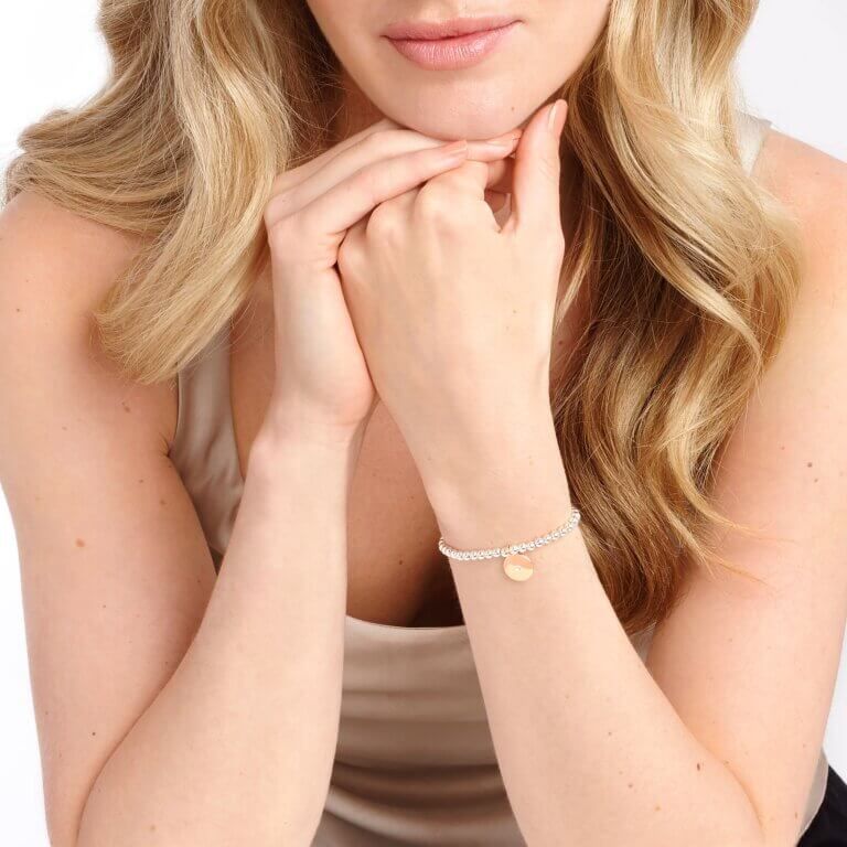 Beautifully Boxed A Littles | Lovely Daughter | Silver | Bracelet | 17.5cm Stretch