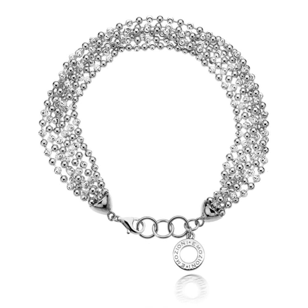 Emozioni Luxury Sterling Silver Bead Bracelet