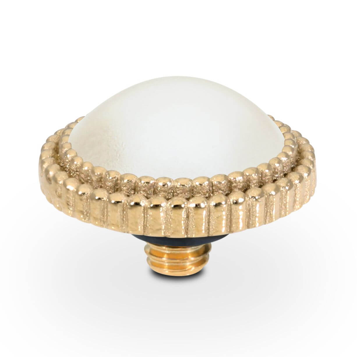 FABERO Flat (G/P) 10mm White Pearl Ring Top