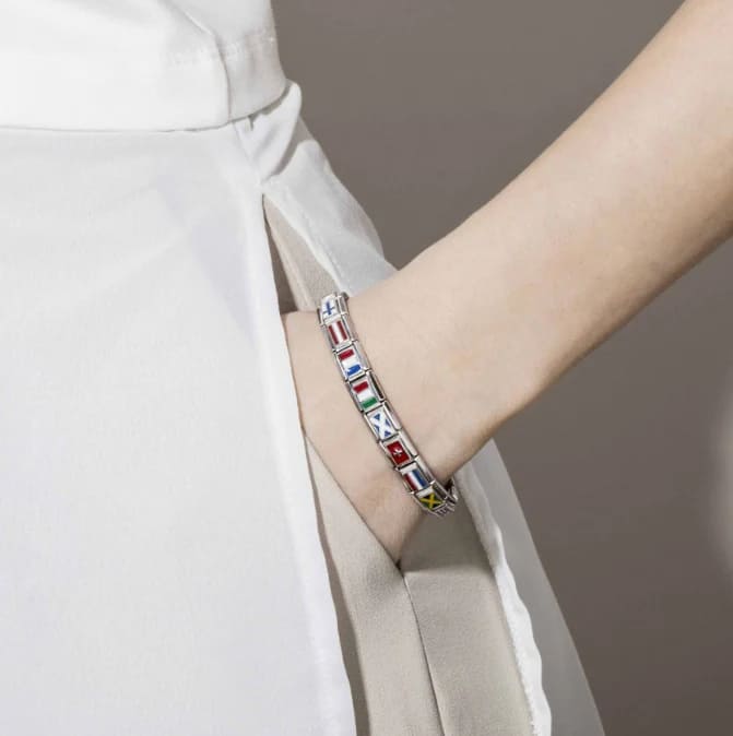 Composable Classic Denmark Link In Enamel & 925 Silver