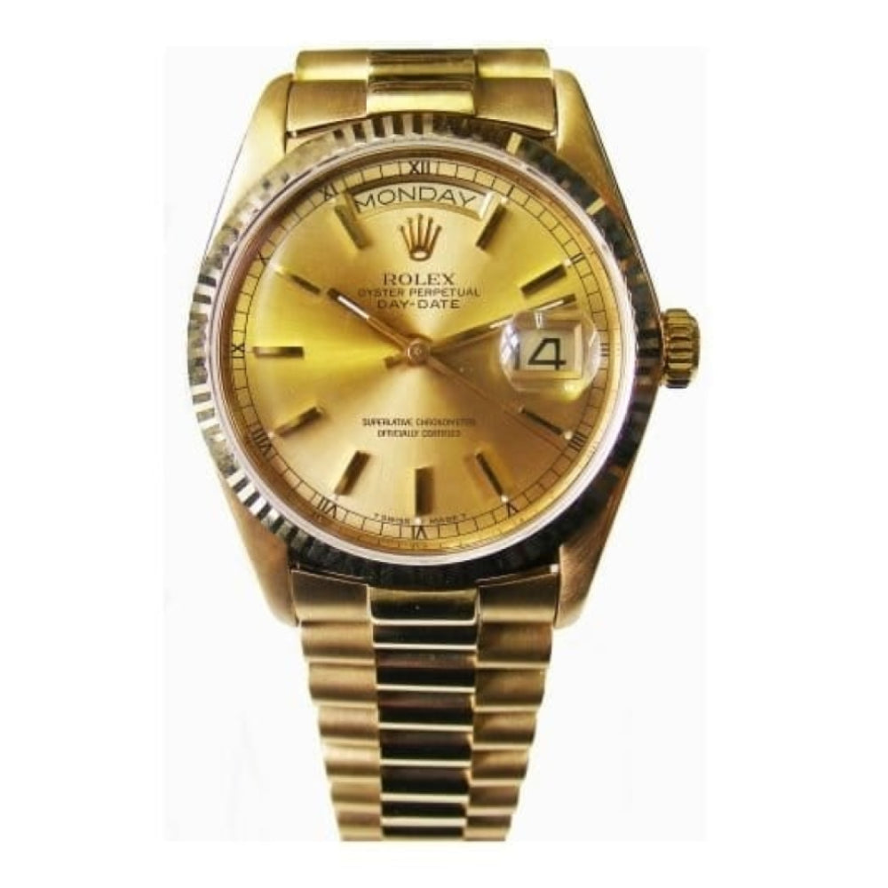 Gents Pre Owned 18ct President Link Watch